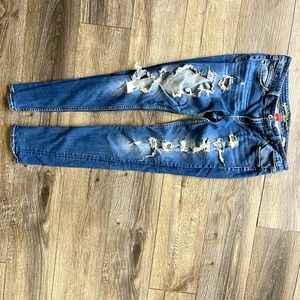 These jeans are size 11 ripped arizona jeans. They were bought from jcpenney.